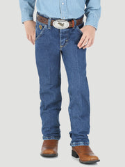 JEANS WRANGLER® GEORGE STRAIT COWBOY CUT® ORIGINAL FIT PARA NIÑO EN DENIM PIEDRA PESADA 