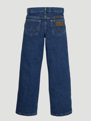 Wrangler Children's George Strait Cowboy Cut Original Fit Jean In Heavyweight Stone Denim