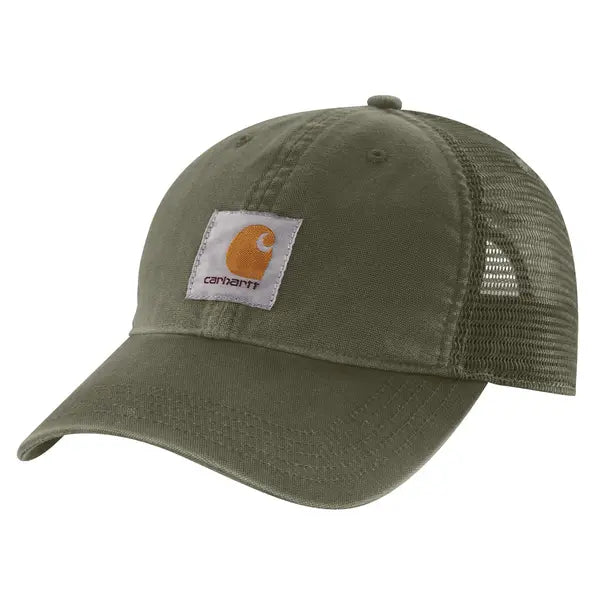 Carhartt Canvas Mesh-Back Cap in Basil