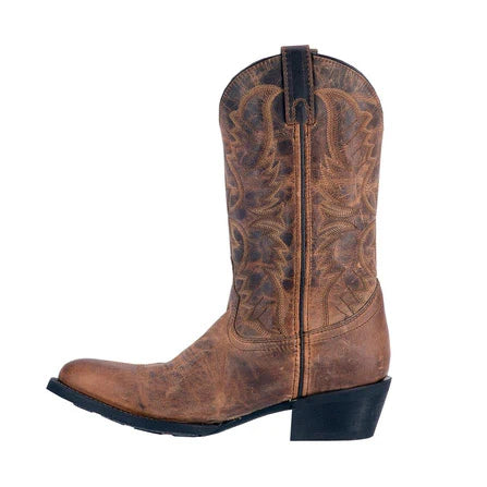 Men's Dan Post Laredo Tan Birchwood R Toe Western Boots