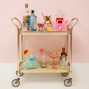 Mini Cesta Retro en Menta