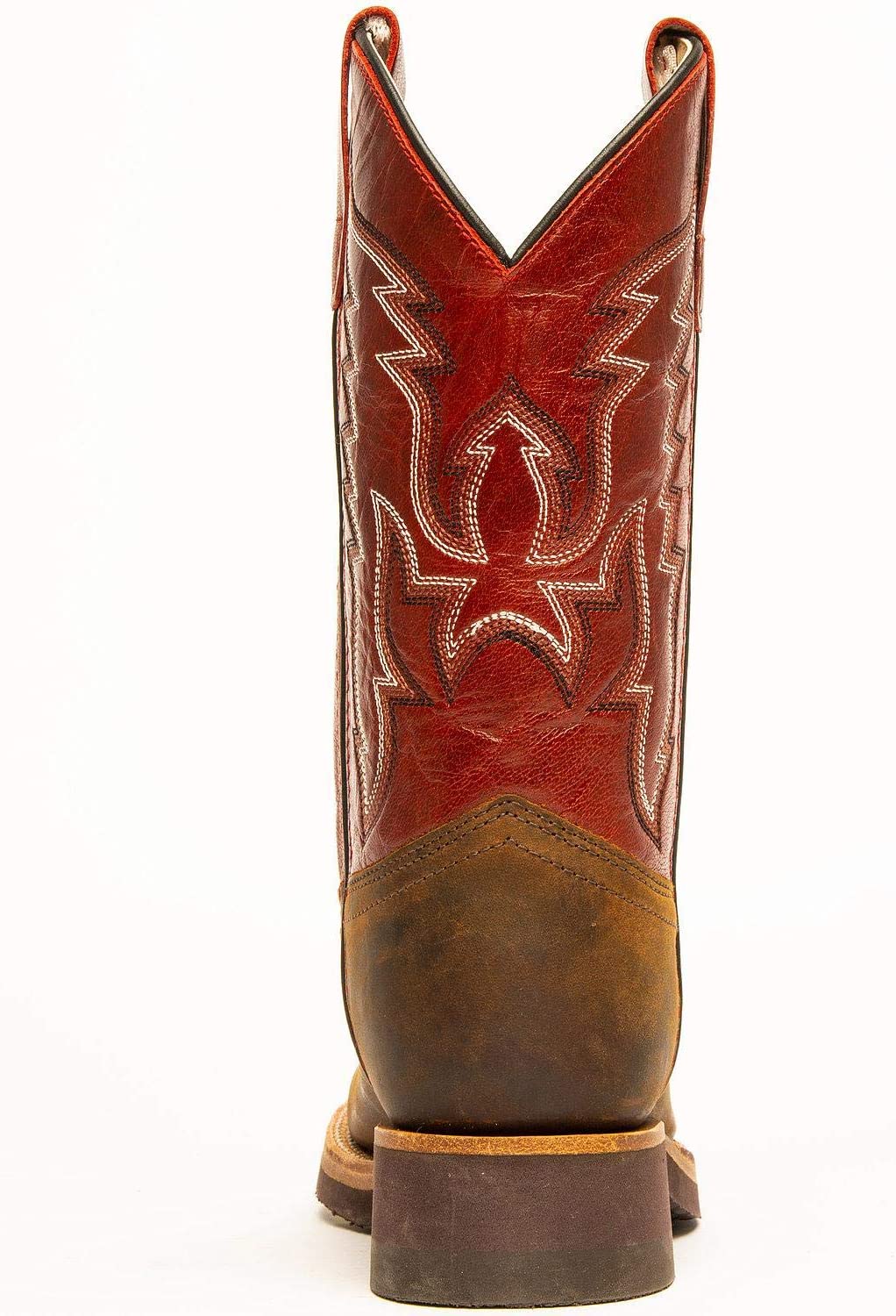 Youth Old West Red Top Square Toe Western Boots