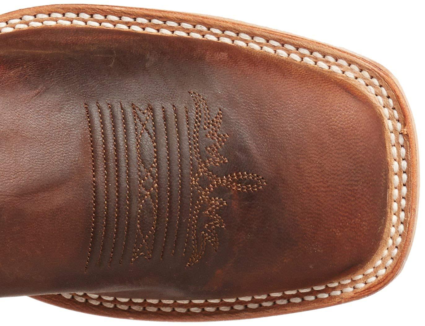 TONY LAMA AVETT IN TAN WORN GOAT BOOT