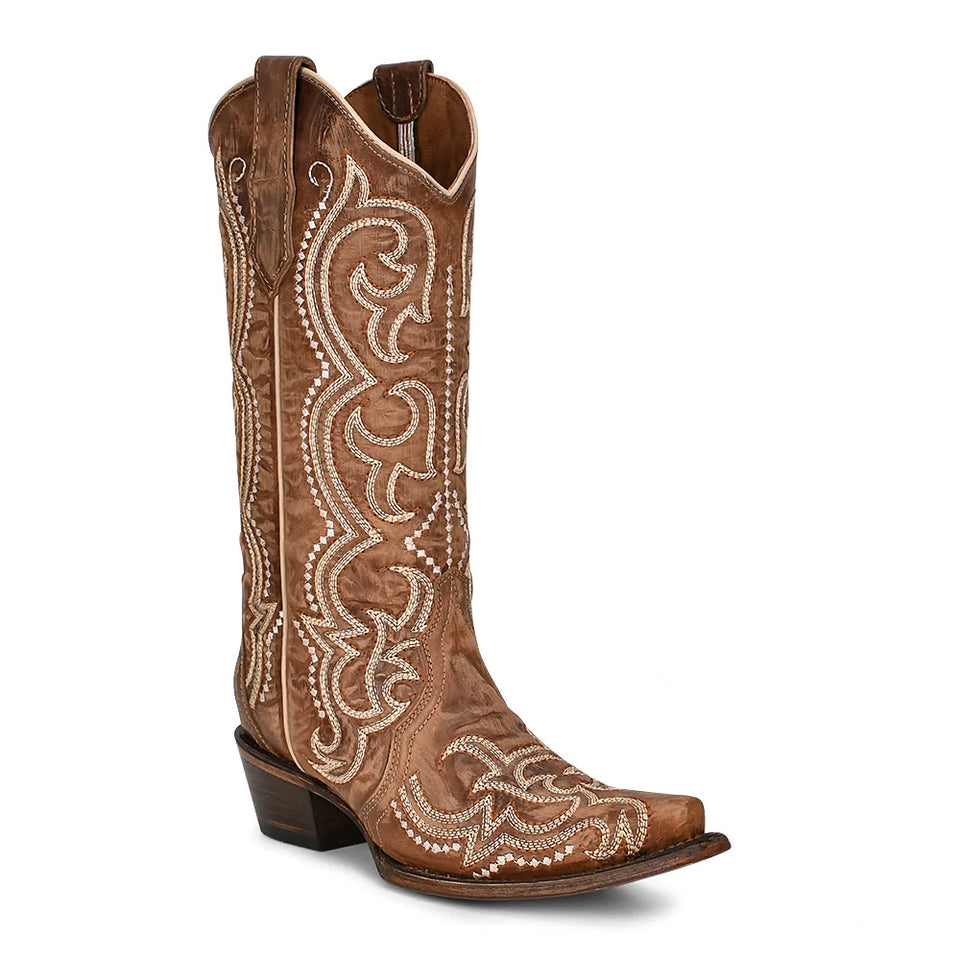 WOMEN'S CIRCLE G BY CORRAL BROWN SEQUENCE EMBROIDERY BOOTS