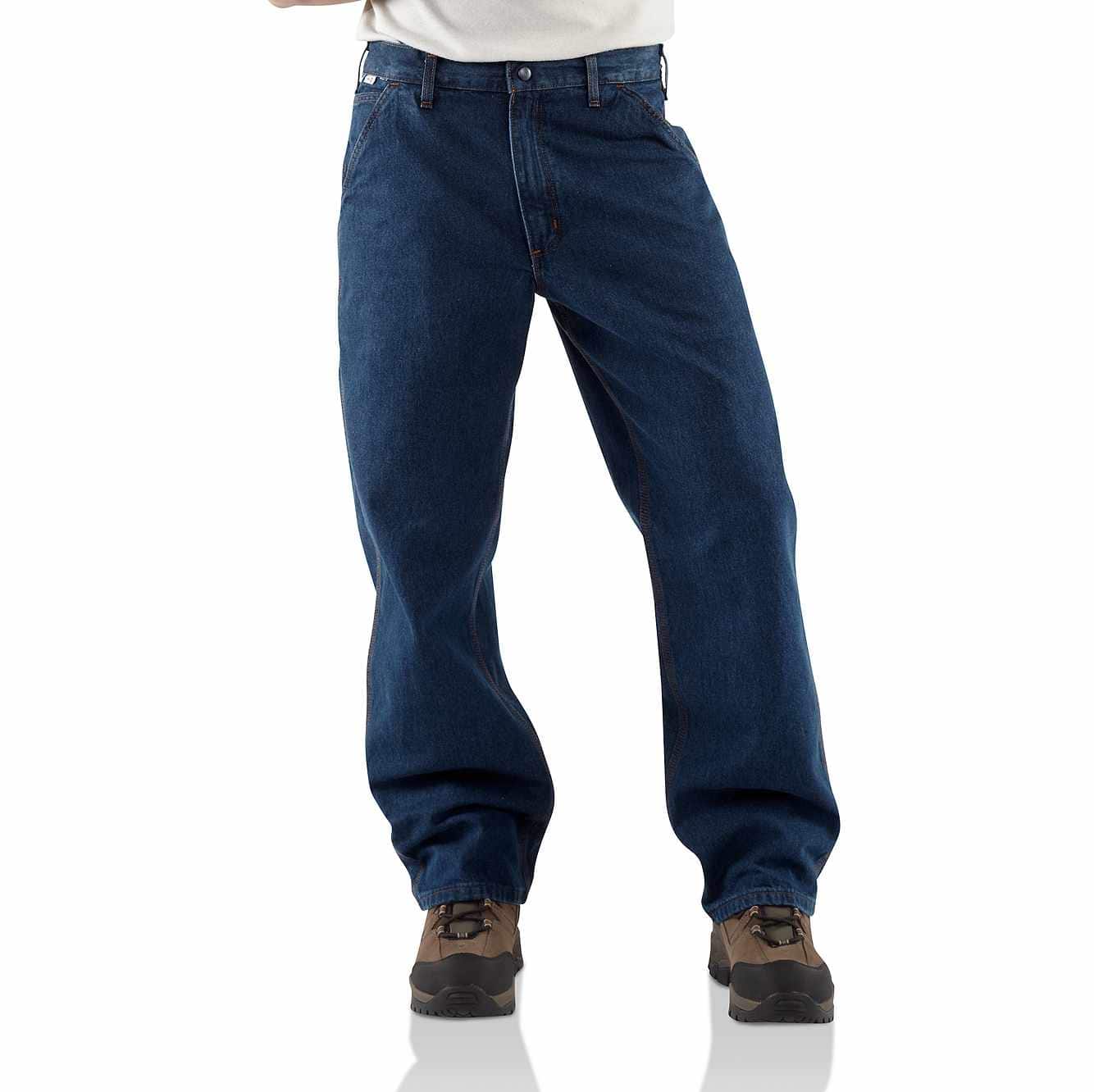 Men's Carhartt Flame Resistant Denim Dungaree Jeans