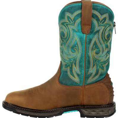 WOMEN'S GEORGIA BOOT CARBO-TEC LT STEEL TOE WATERPROOF PULL-ON BOOT