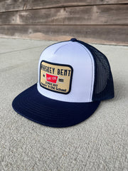 Whiskey Bent Hat Co. The Brewski Cap in Navy/White