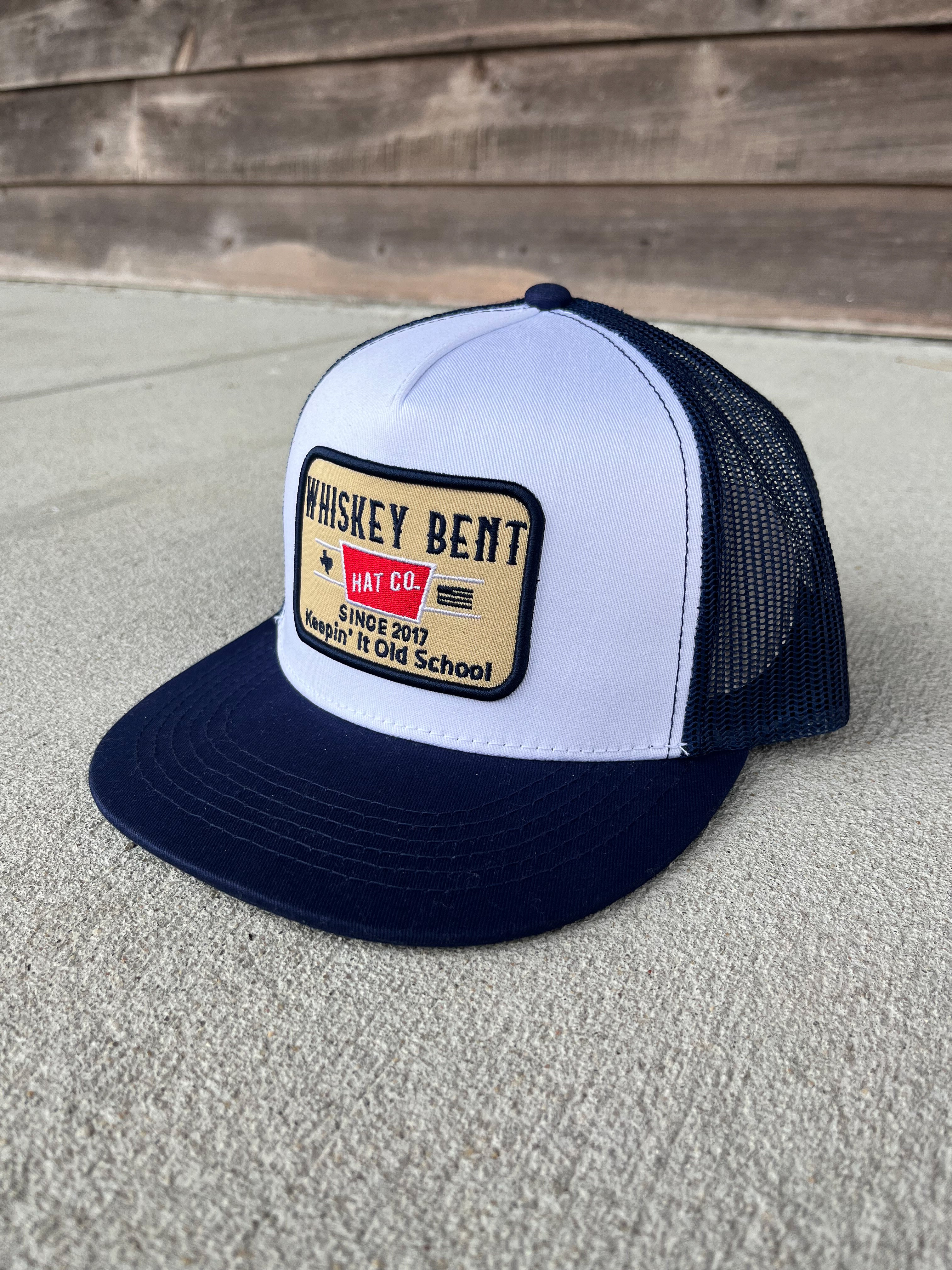 Whiskey Bent Hat Co. Gorra The Brewski en azul marino/blanco