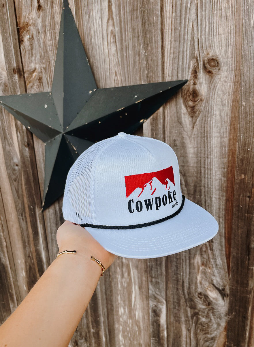 WHISKEY BENT HAT CO. COWBOY KILLER 2.0 CAP IN WHITE