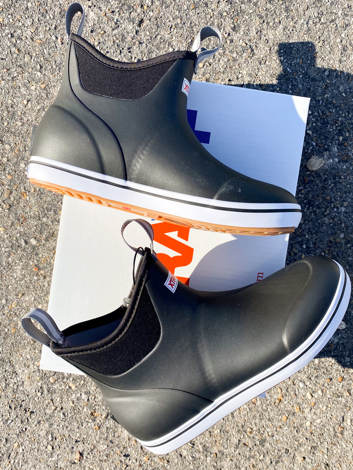 Xtratuf Mens Fleece Lined Ankle Deck Boot Waterproof Black Size 13 Pull On Boot Men main image 4