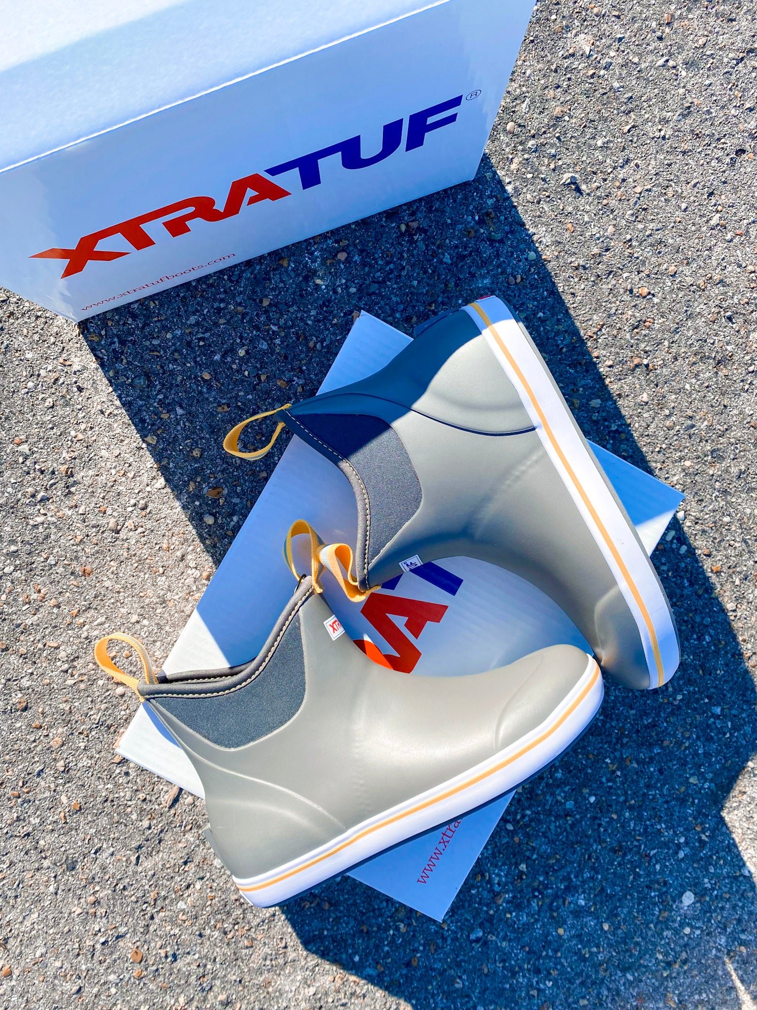 BOTA CUBIERTA TOBILLERA DE 6 PULGADAS XTRATUF PARA HOMBRE EN GRIS