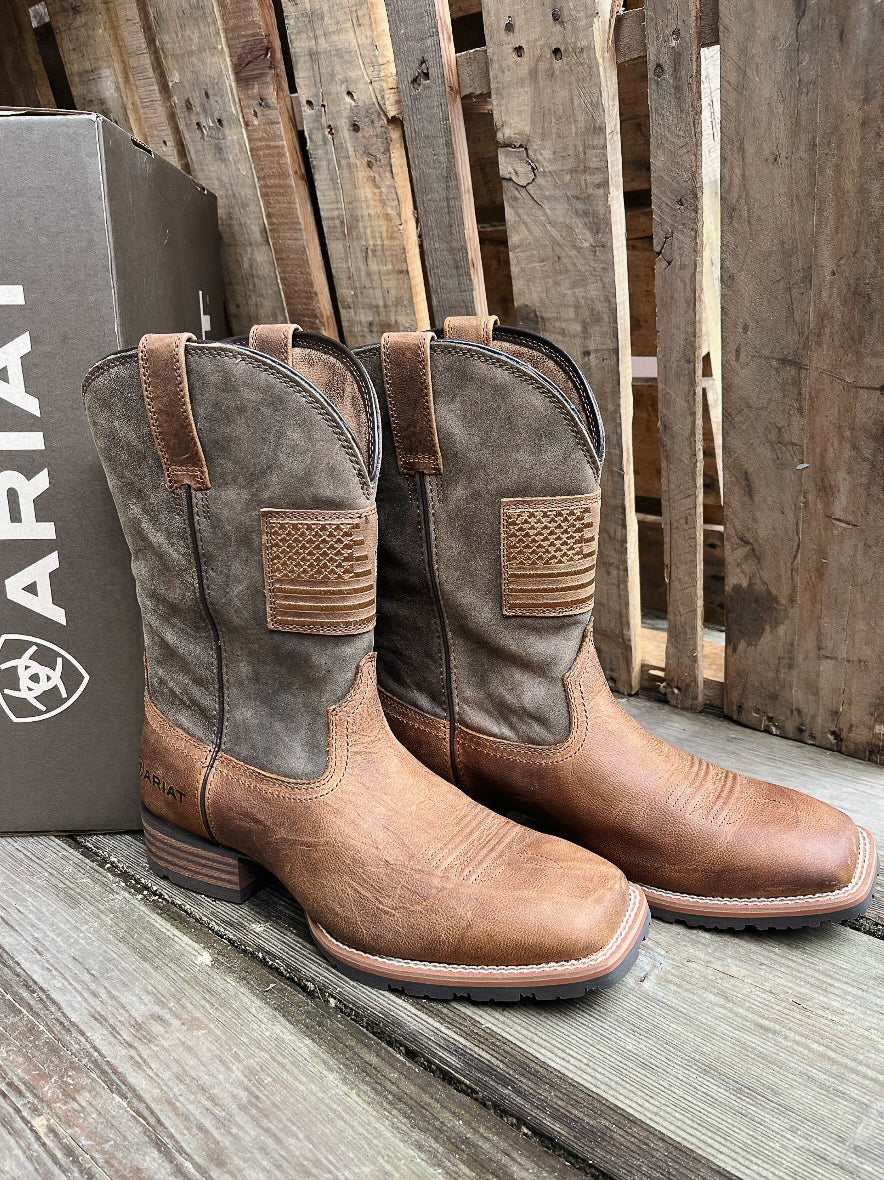 Bota vaquera Ariat Hybrid Patriot Country para hombre 