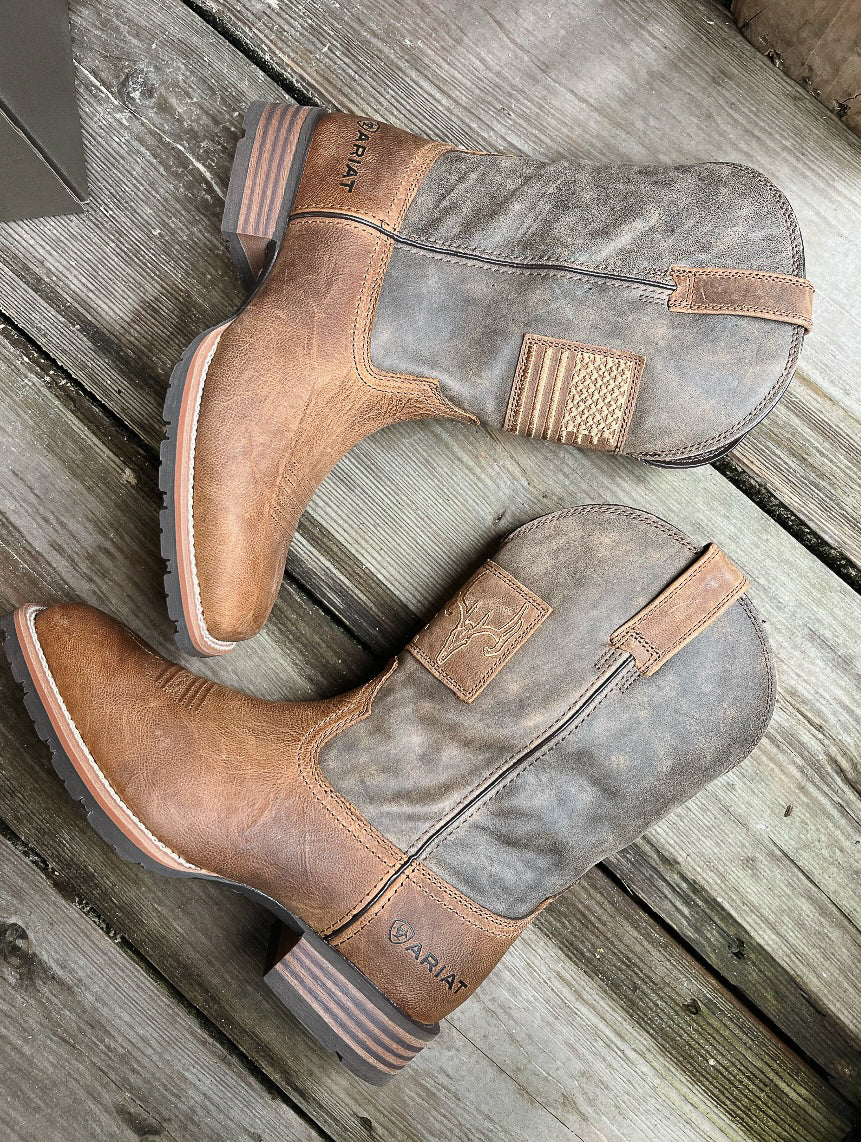 Bota vaquera Ariat Hybrid Patriot Country para hombre 