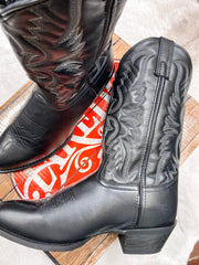 LAREDO BIRCHWOOD LEATHER BLACK BOOT