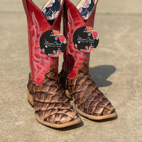 Botas de bajo Macie Bean Top Hand Cigar Matte para mujer