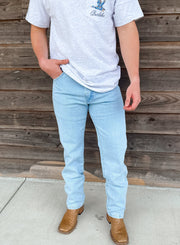 ¡MEJOR VENDIDO! JEANS WRANGLER CORTE COWBOY ORIGINAL FIT EN BLANCO 