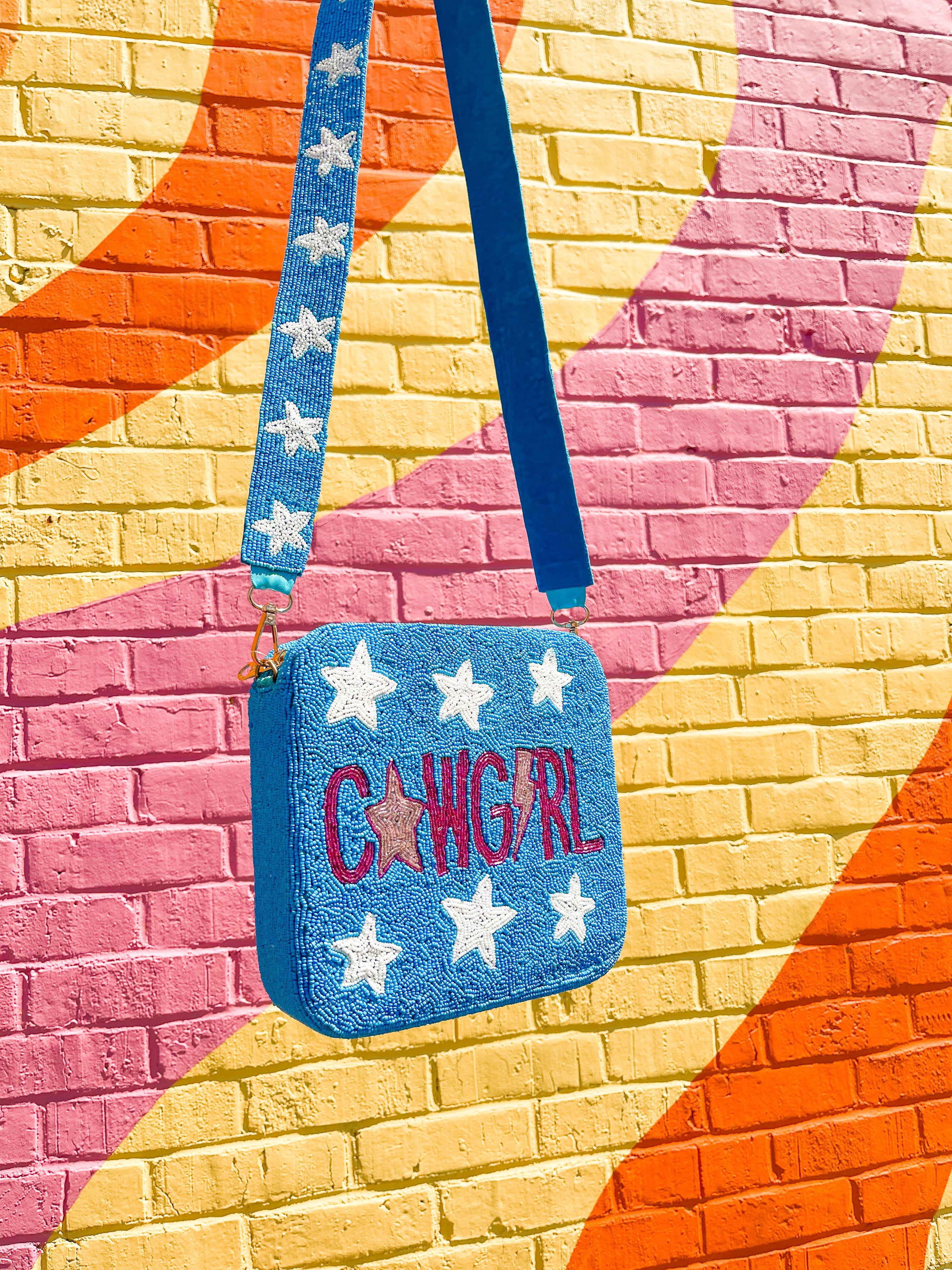 COWGIRL STARS BEADED PURSE