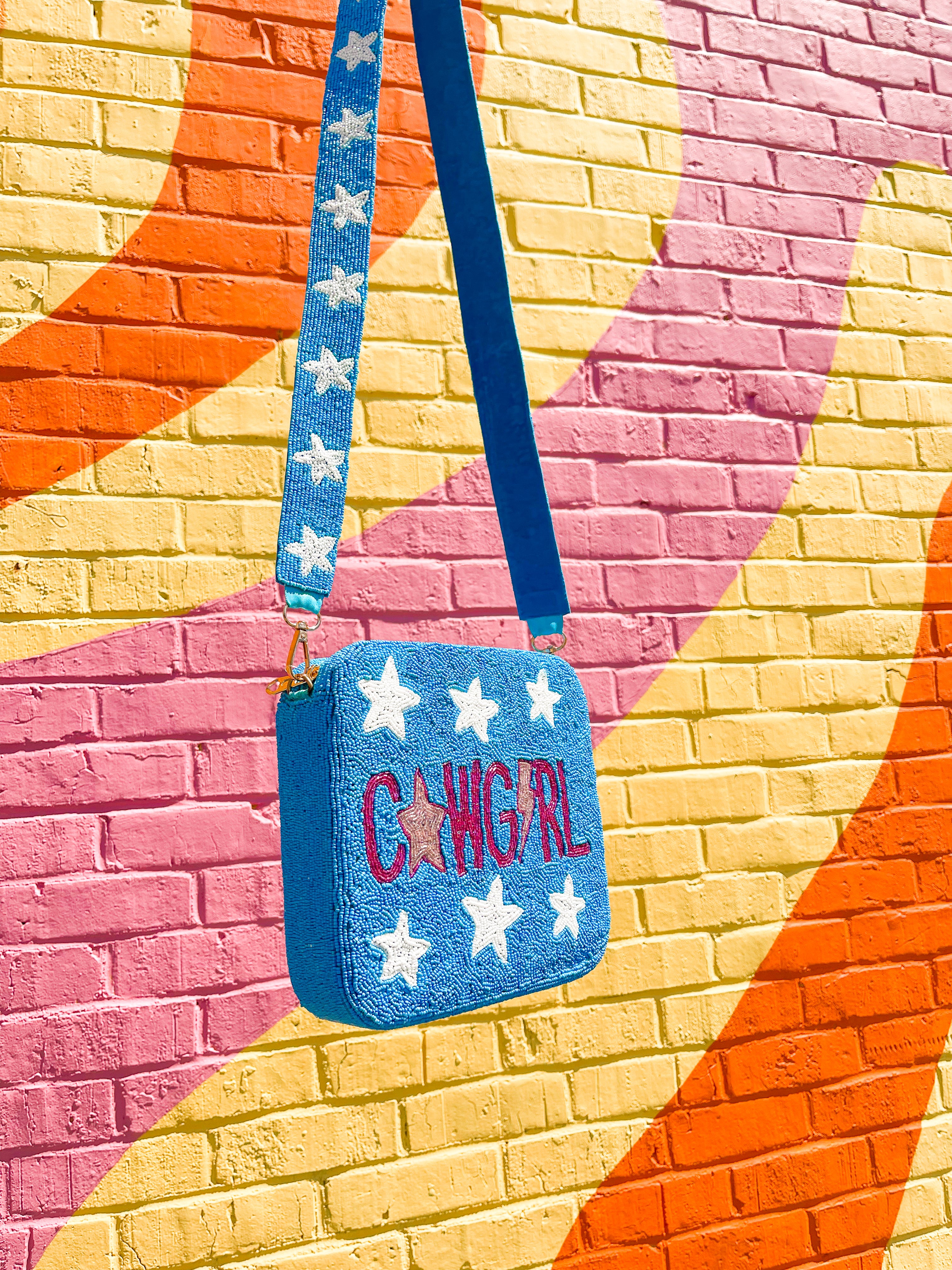 COWGIRL STARS BEADED PURSE