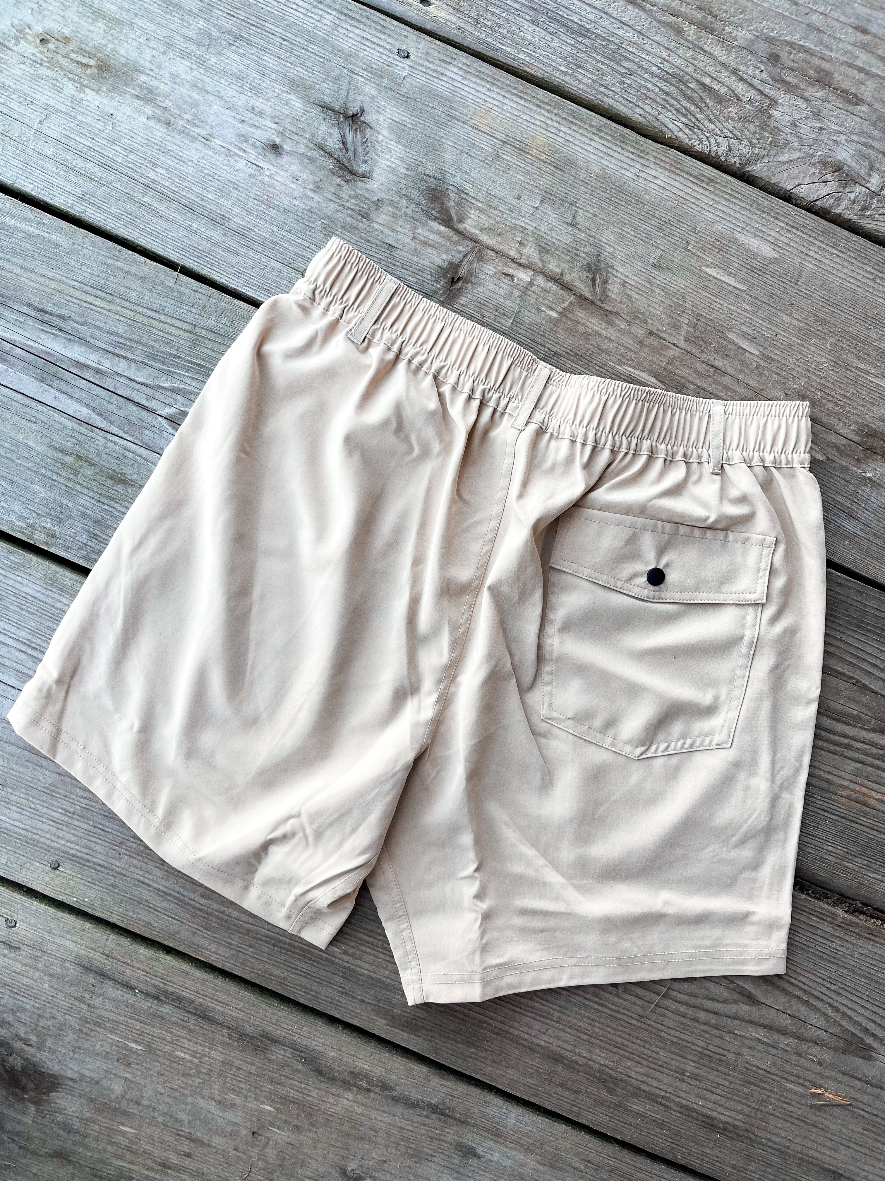 Men's Local Boy Volley Shorts in Khaki