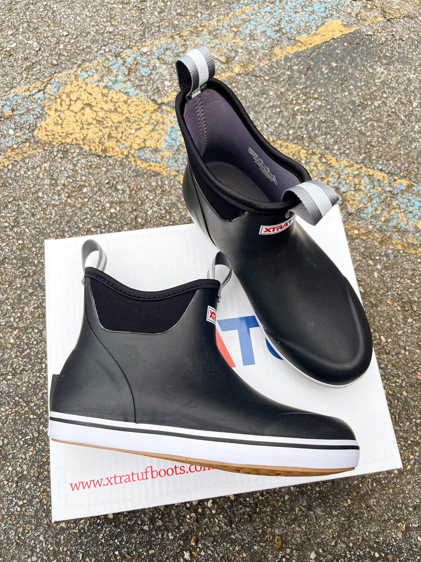 XTRATUF Women's Ankle Deck Boot in Black – Boot Country