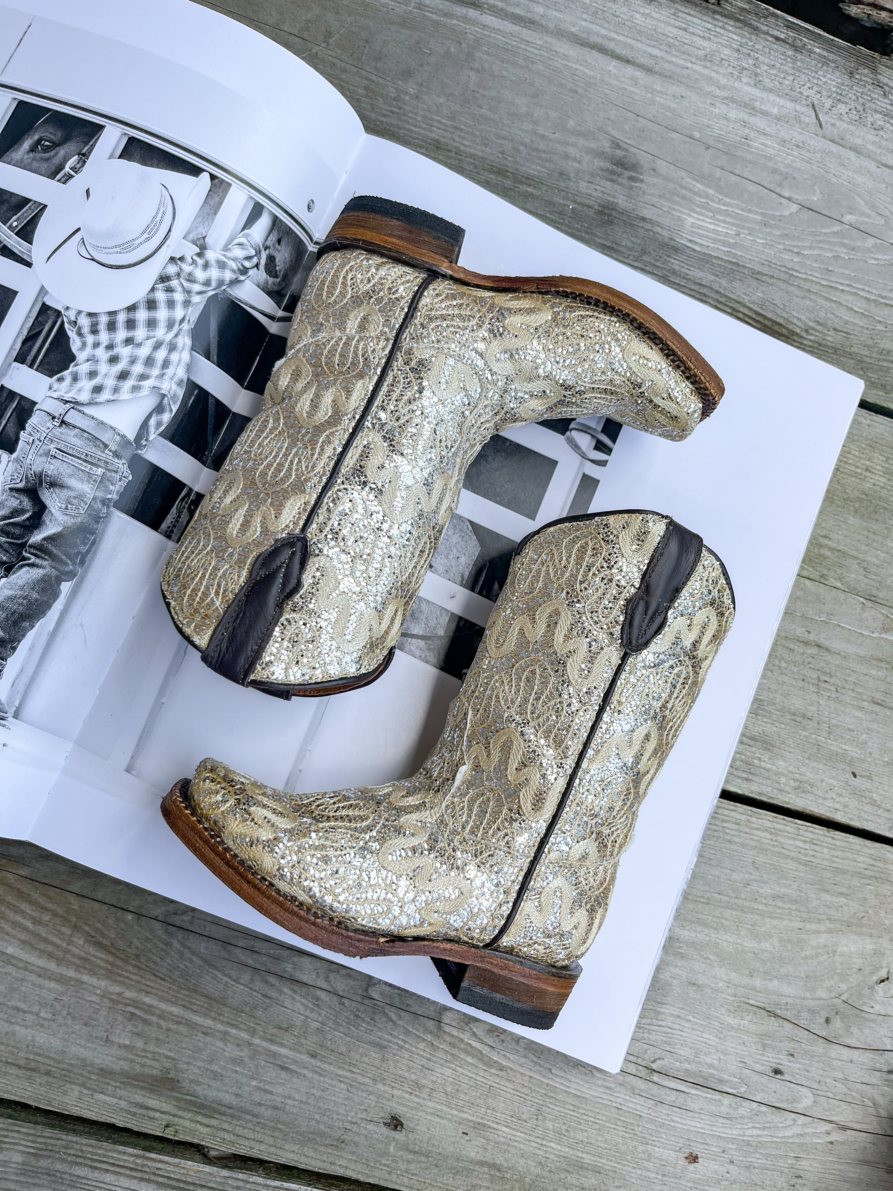 Botas de Niña Tanner Mark Bailey Shimmer Beige