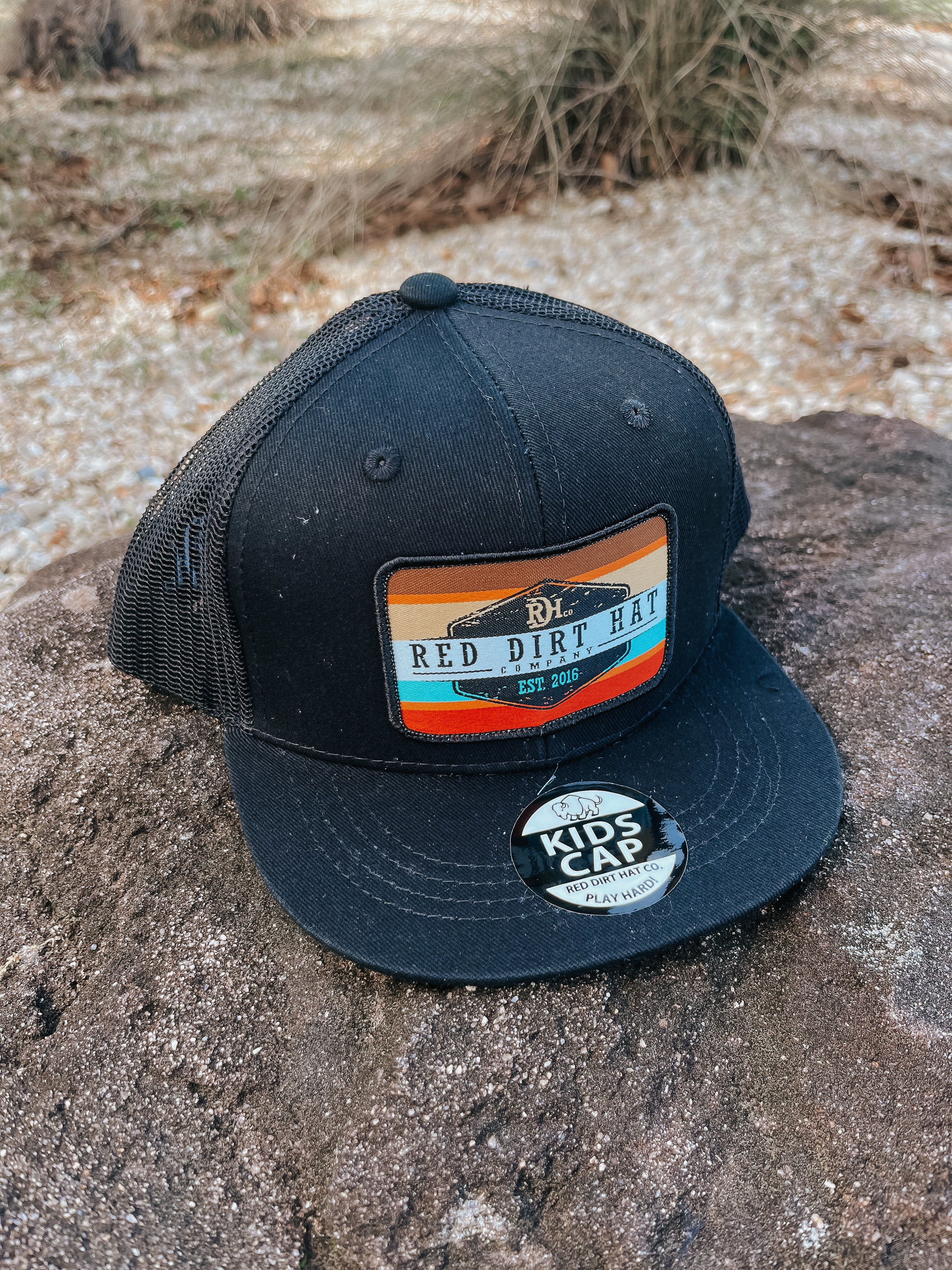 YOUTH RED DIRT HAT CO. ARMY SUNSET CAP