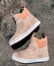 XTRATUF Women's Leather Deck Ankle Boots in Pink