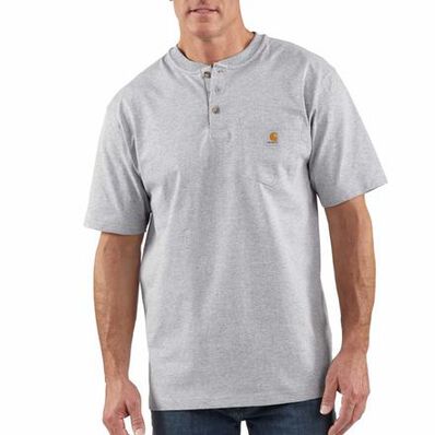 Camiseta henley gris jaspeado de Carhartt Workwear