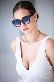 Lola Shiny Black Sunglasses