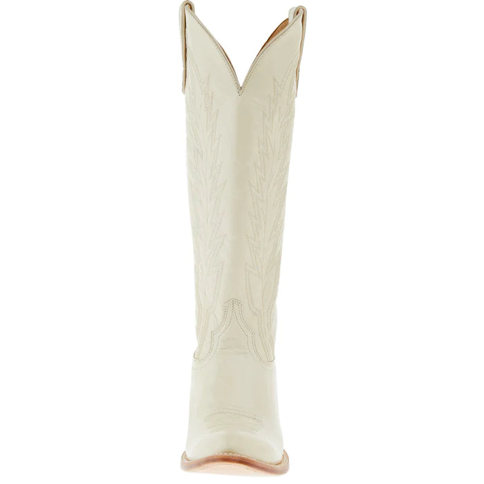 Macie Bean Spacey Gracey Crema para mujer de 15 pulgadas. Bota con punta de almendra