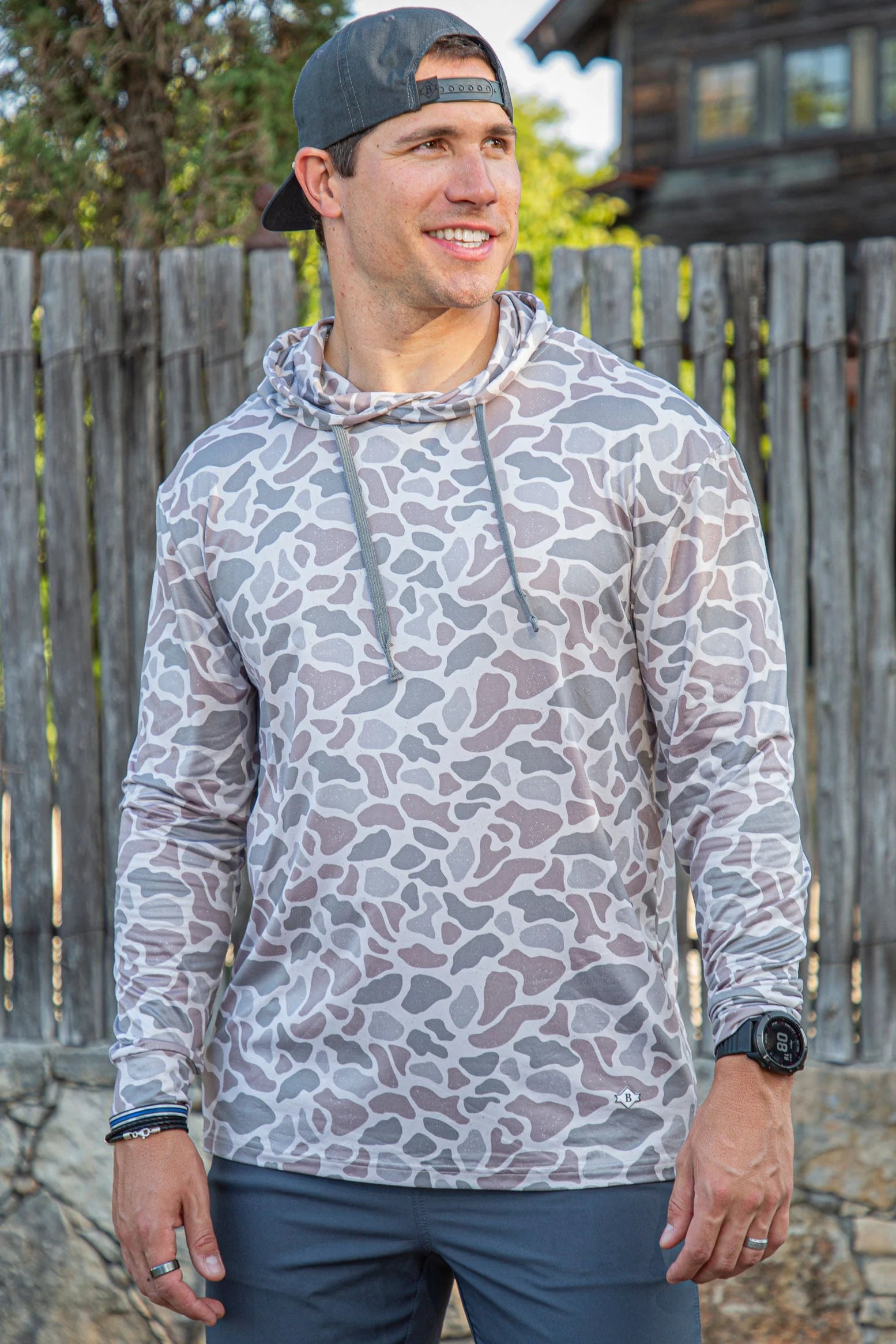 BURLEBO PERFORMANCE HOODIE - CLASSIC DEER CAMO