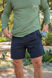 Men's Burlebo 5.5" Everyday Shorts - Matte Black - Camo Pockets