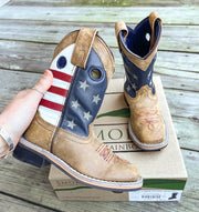 BOTA NIÑO PUNTA CUADRADA RAYAS Y ESTRELLAS SMOKY MOUNTAIN