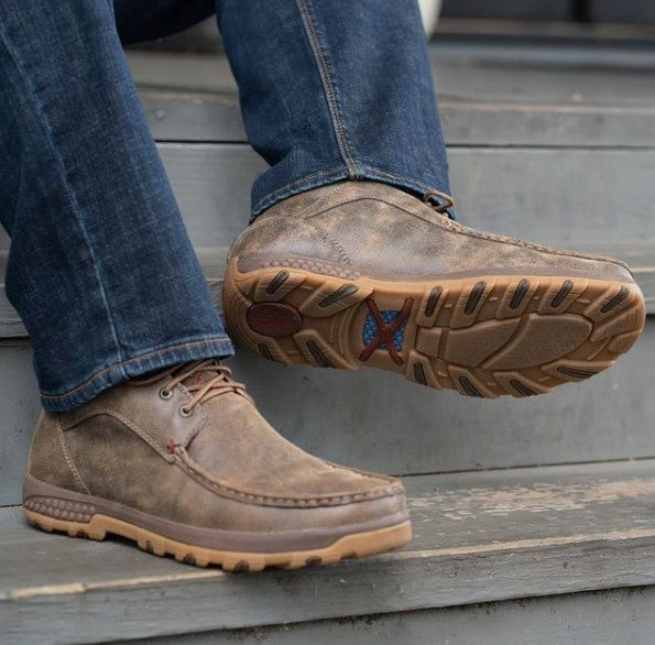 Mocasín de conducción Twisted X Chukka para hombre