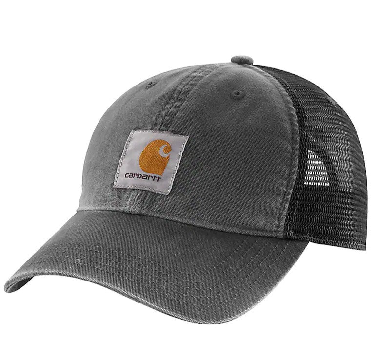 Carhartt Canvas Mesh Back Cap In Black
