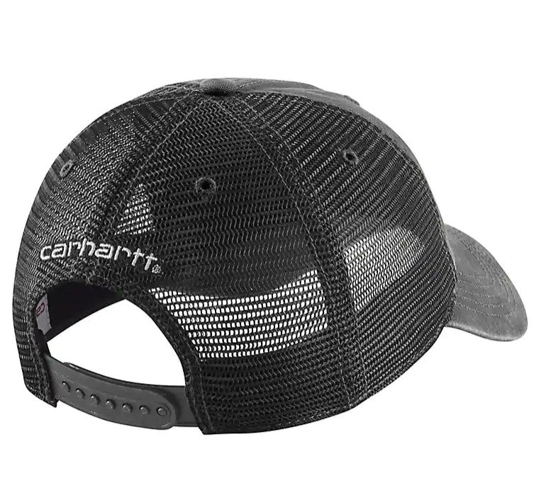 Carhartt Canvas Mesh Back Cap In Black