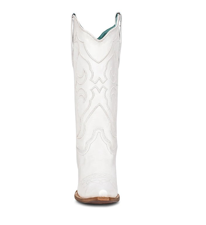 CORRAL WHITE EMBROIDERY POINT TOE BOOT