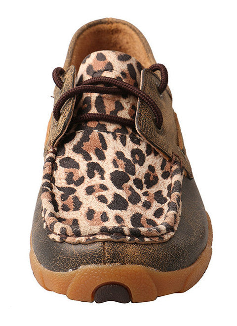 WOMEN'S TWISTED X CHEETAH PRINT DRIVING MOCS