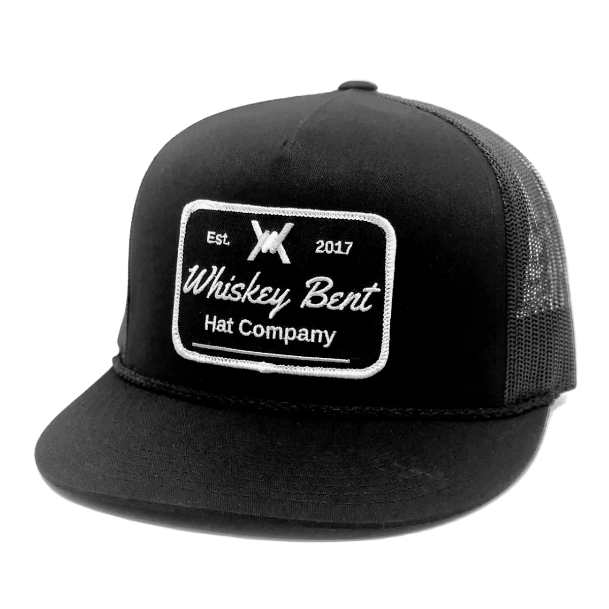Whiskey Bent Hat Co. Black Top Cap