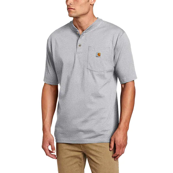 Camiseta henley gris jaspeado de Carhartt Workwear