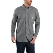 CAMISA CARHARTT FR FORCE ORIGINAL-FIT LIGERA DE MANGA LARGA CON BOTONES EN LA PARTE FRONTAL PARA HOMBRE EN GRIS 