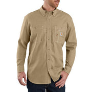 MEN'S CARHARTT FLAME-RESISTANT FORCE LOOSE FIT LIGHTWEIGHT LONG-SLEEVE BUTTON-FRONT SHIRT