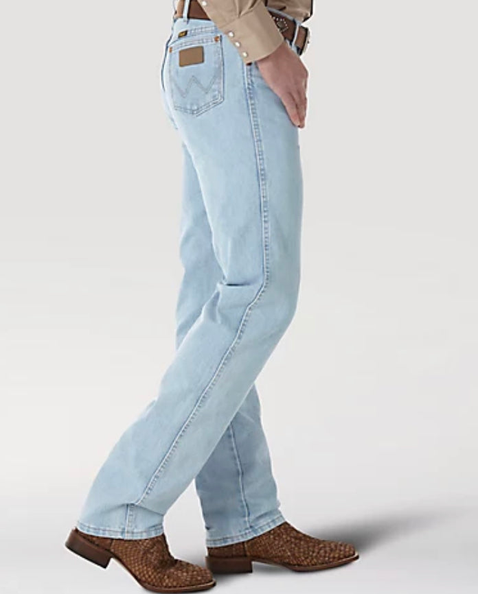 ¡MEJOR VENDIDO! JEANS WRANGLER CORTE COWBOY ORIGINAL FIT EN BLANCO 