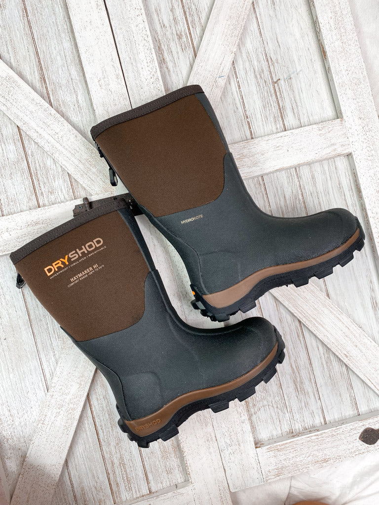 BOTAS NIÑOS HAYMAKER BRN/NARANJA