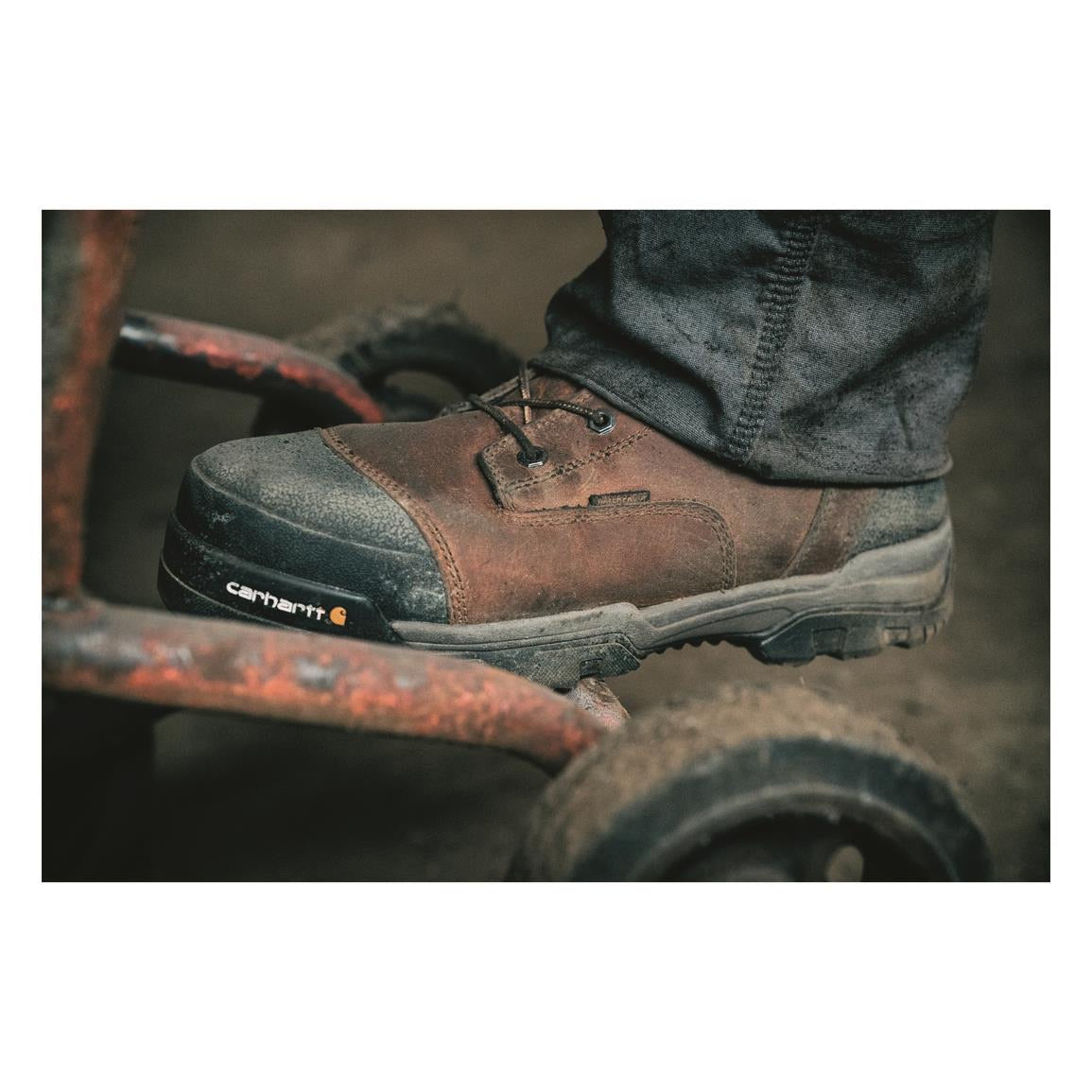 Botas de trabajo Carhartt Ground Force de 6" impermeables con puntera compuesta y cordones para hombre