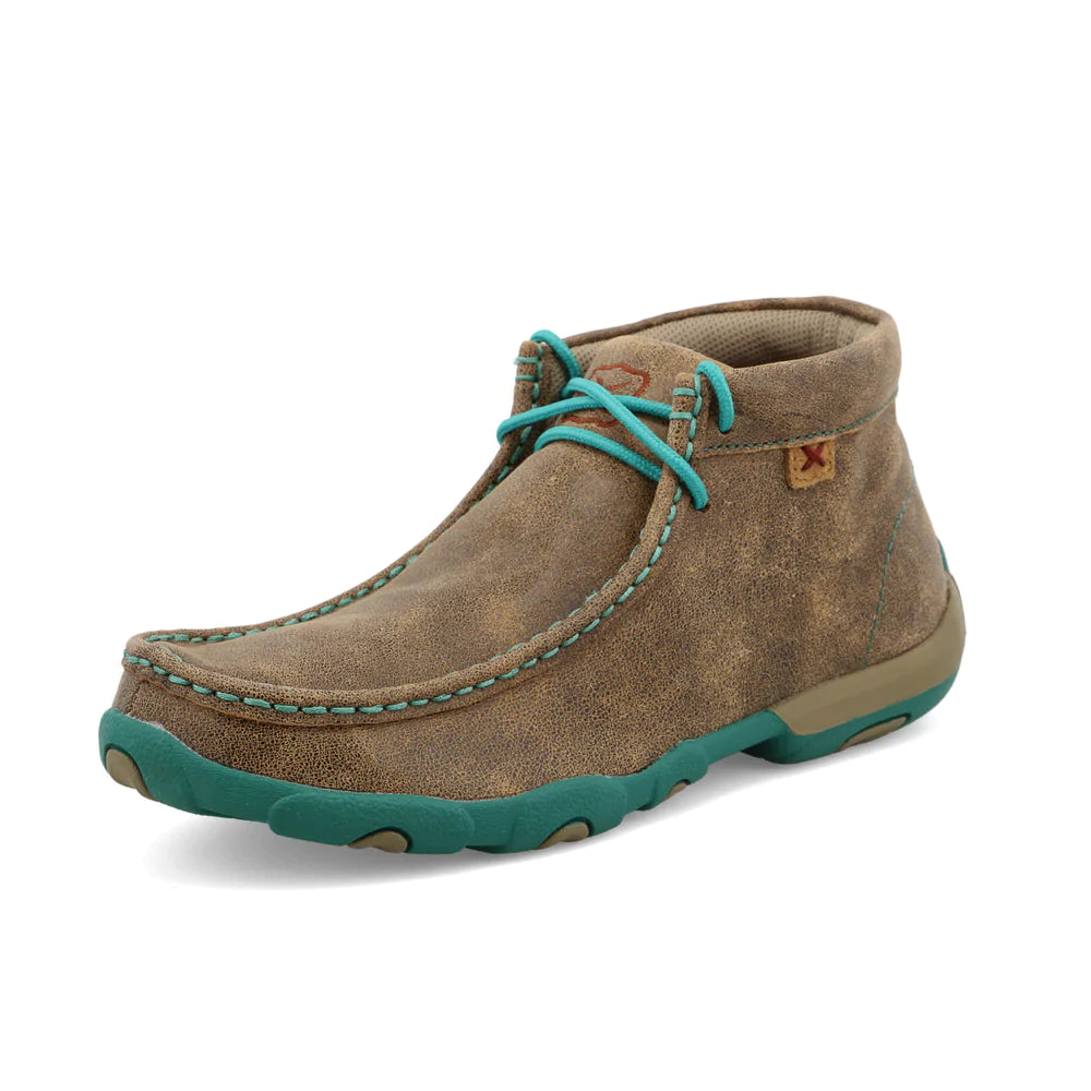 WOMEN'S TWISTED X TURQUOISE CHUKKA DRIVING MOC