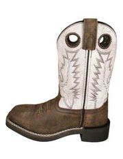Kid's Smoky Mountain Drifter Distressed Brown and Antique White Boot