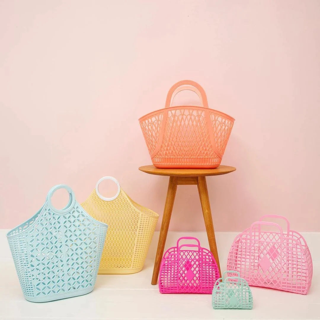 Mini Cesta Retro en Menta