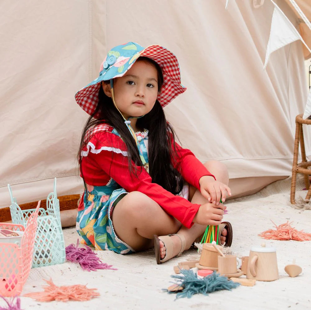 Retro Small Basket in Mint