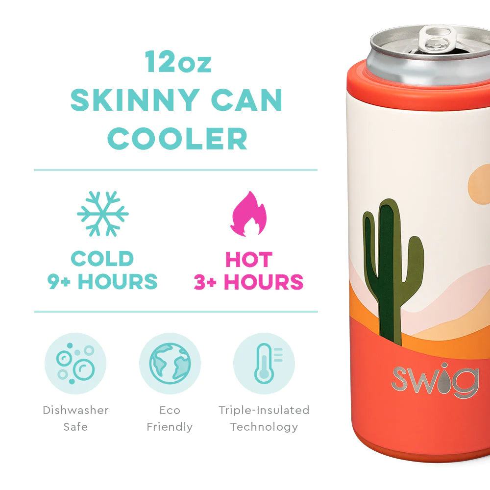 Enfriador de latas Swig Boho Desert Skinny (12 oz)